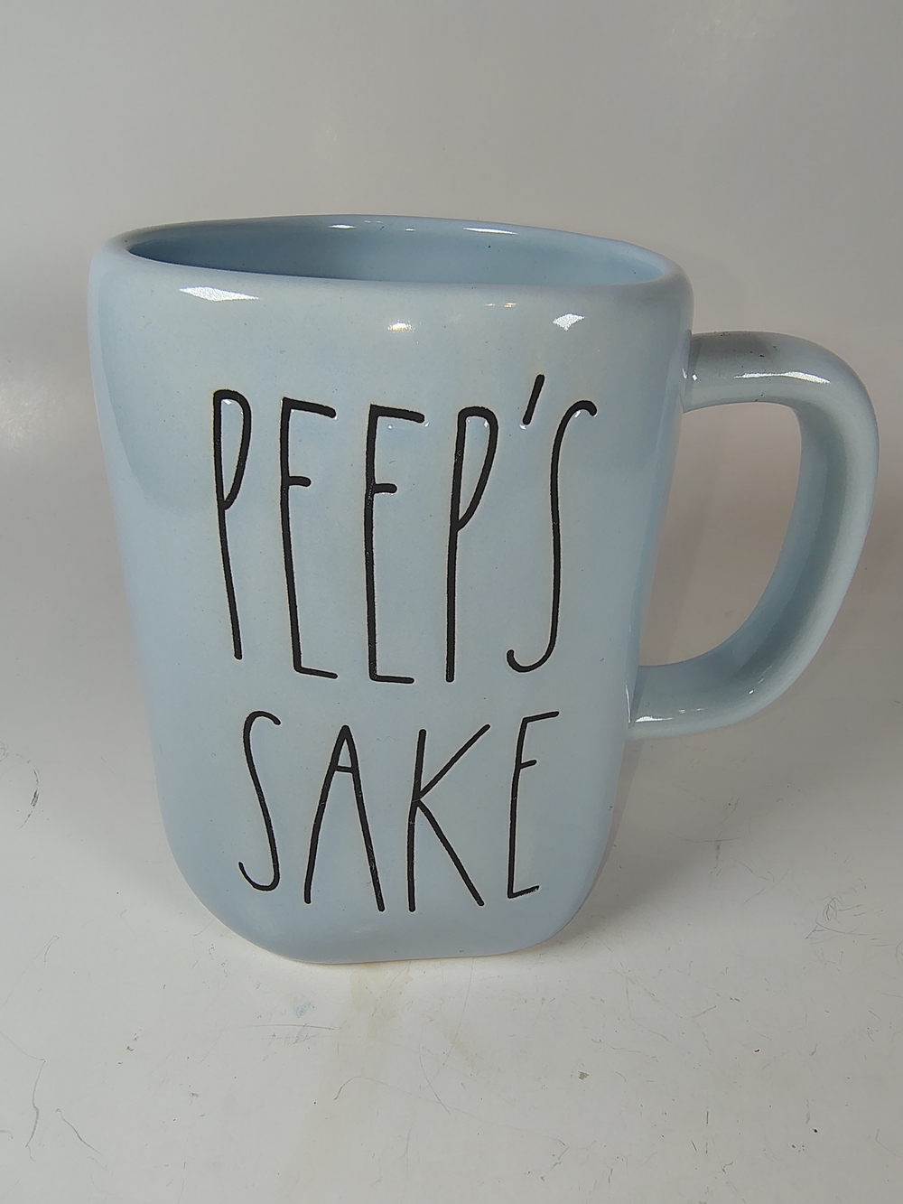 Rae Dunn Magenta 192 Peep's Sake Mug 2020 Retired Gift Collectible Light Blue